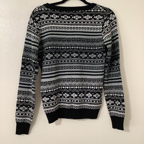 San Antonio Spurs NBA Fair Isle Aztec Knitted Ugly Christmas Sweater M Holiday - Picture 5 of 8